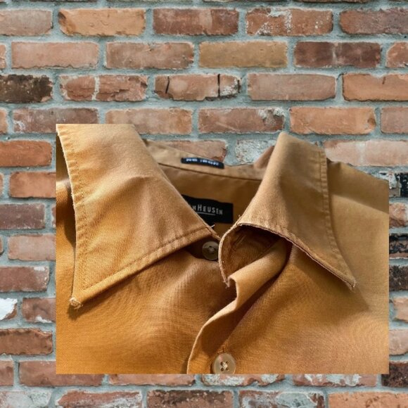 Van Heusen Brown Button Down Shirt - Picture 5 of 8